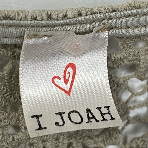 I Joah Green Cardigan Sweater with Lace Back Detail and Long Sleeves - Picture 3 of 5